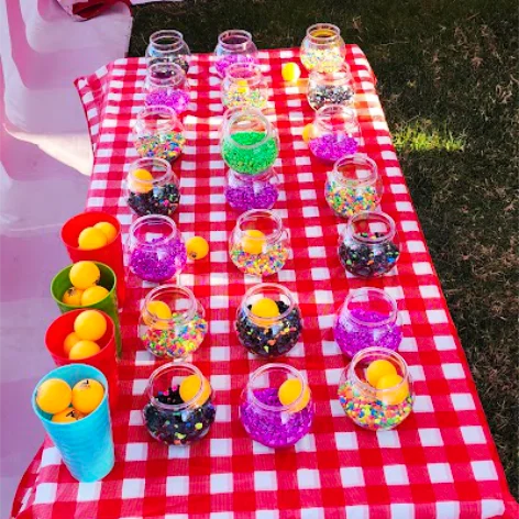 Toss & throw carnival game